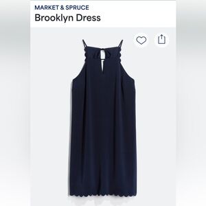 Market & Spruce Midnight Blue Backless Dress